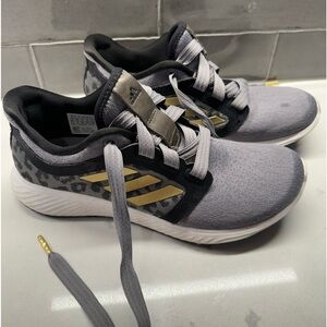 Adidas Edge Lux Leopard Gray Gold Athletic Sneakers